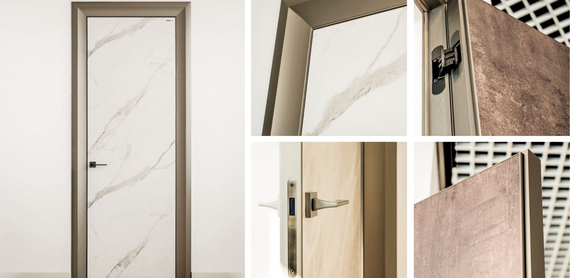 Система Vilm - дверь и погонаж в алюминиевом профиле